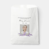 Lavender Seed Packet Memorial Funeral フェイバーバッグ (正面)