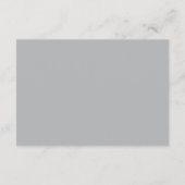 Lavender Silver Minimalist Wedding Accommodations エンクロージャーカード (裏面)
