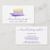 Lavender Soap Soy Natural Spa Cosmetic 名刺 (正面/裏面)