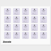 Lavender Sourdough Ingredient Cottage Sticker スクエアシール (シート)