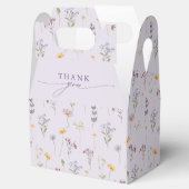 Lavender Spring Wildflower Meadow Garden Wedding フェイバーボックス (オープン)