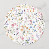 Lavender Spring Wildflower Round Charger Plate メニュー (裏面)