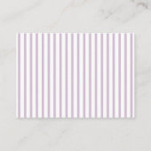 Lavender Stripe Book Gift Request Card エンクロージャーカード (裏面)