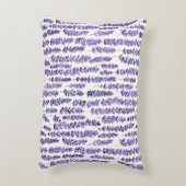 Lavender Stripes Floral アクセントクッション (裏面(縦))