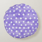 Lavender Stripes Floral   ラウンドクッション (裏面)
