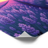 Lavender Sunset Dream: An Impressionistic Landscap ポスター (角)
