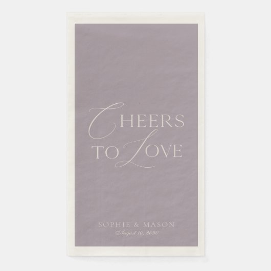 Lavender Taupe “Cheers to Love” Wedding (正面)