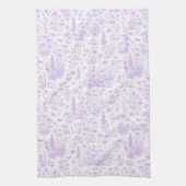 Lavender Toile キッチンタオル (縦)