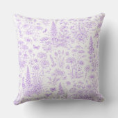 Lavender Toile クッション (裏面)