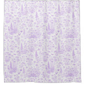 Lavender Toile シャワーカーテン (正面)