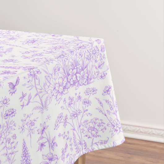 Lavender Toile テーブルクロス (インサイチュ)