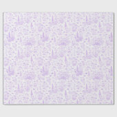 Lavender Toile ラッピングペーパー (フラット)
