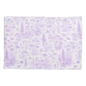 Lavender Toile 枕カバー (裏面)