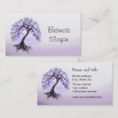 Lavender Tree of Life Connect（お客様と接続） 名刺 (正面/裏面)