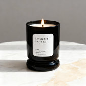 Lavender Vanilla Custom Candle Label Sticker  スクエアシール