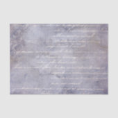 Lavender Vintage Script French 薄葉紙 (正面)