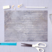 Lavender Vintage Script French 薄葉紙 (クラフト)