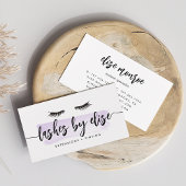 Lavender Watercolor Lash Services 名刺