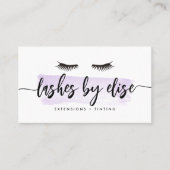 Lavender Watercolor Lash Services 名刺 (正面)