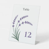Lavender Wedding Table Number Pedestal Sign 台座サイン (正面)