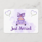 Lavender Wedding Timeline Enclosure Card エンクロージャーカード (裏面)