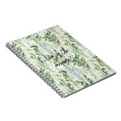 Lavender White Delphinium Flowers   ノートブック (右側)