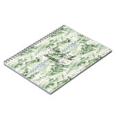 Lavender White Delphinium Flowers   ノートブック (左側)