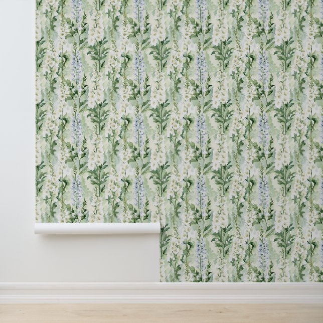 Lavender White Delphinium Flowers   壁紙 (アプリケーション)