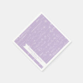 Lavender Wildflower Baby Shower | Floral Pattern スタンダードカクテルナプキン (角)
