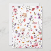 Lavender Wildflower New Chapter Bridal Shower 招待状 (裏面)