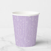 Lavender Wildflower Party Cup | Botanical Pattern 紙コップ (右)