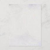 Lavender Wisteria Floral Arch Wedding Details エンクロージャーカード (裏面)