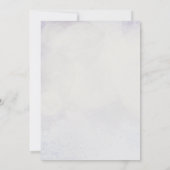 Lavender Wisteria Floral Arch Wedding Invitation 招待状 (裏面)