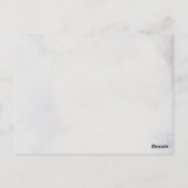 Lavender Wisteria Floral Arch Wedding Thank You ポストカード (裏面)