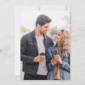 Lavender Wisteria Purple Floral Arch Photo Wedding 招待状 (裏面)