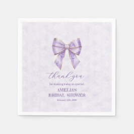 Lavender Wisteria Ribbon – Japanese-Inspired スタンダードカクテルナプキン