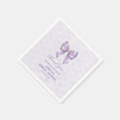  Lavender Wisteria Ribbon – Japanese-Inspired スタンダードカクテルナプキン (角)