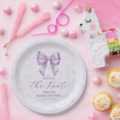 Lavender Wisteria Ribbon – Japanese-Inspired ペーパープレート (パーティー)