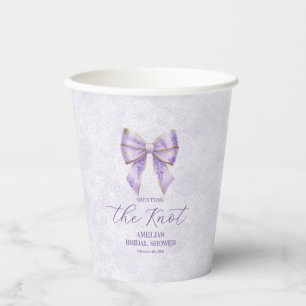 Lavender Wisteria Ribbon – Japanese-Inspired 紙コップ