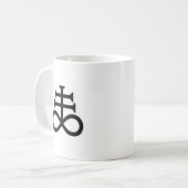LaVeyanのSatanistの土硫黄のマグ コーヒーマグカップ (正面左)