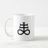 LaVeyanのSatanistの土硫黄のマグ コーヒーマグカップ (左)