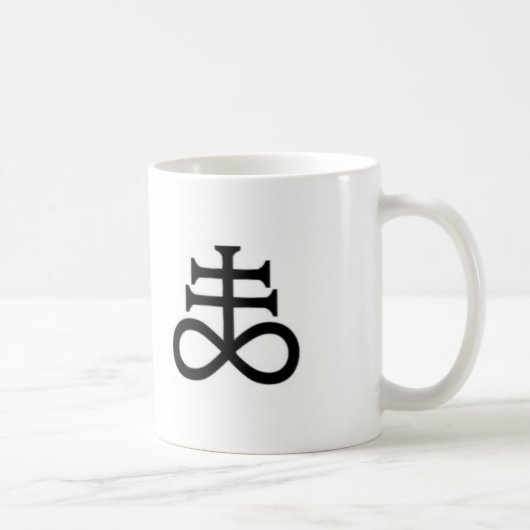 LaVeyanのSatanistの土硫黄のマグ コーヒーマグカップ (右)