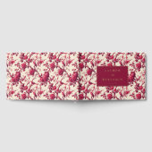 Lavish Crimson Blooms Wedding ゲストブック (全面)