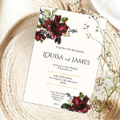 Lavish Florals Wedding Invitation 招待状