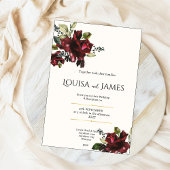 Lavish Florals Wedding Invitation 招待状