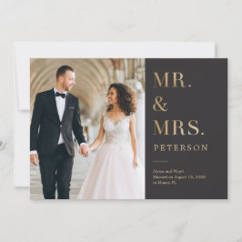 Lavish Glowの発結婚表金ゴールド サンキューカード