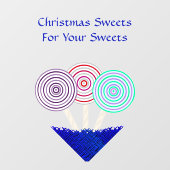 LavishlyOnクリスマスまたはキャンディストアの看板 ウィンドウサイン (シート)