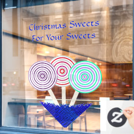 LavishlyOnクリスマスまたはキャンディストアの看板 ウィンドウサイン