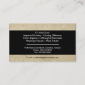 Law名刺- Texture Alsolcher弁護士 名刺 (裏面)