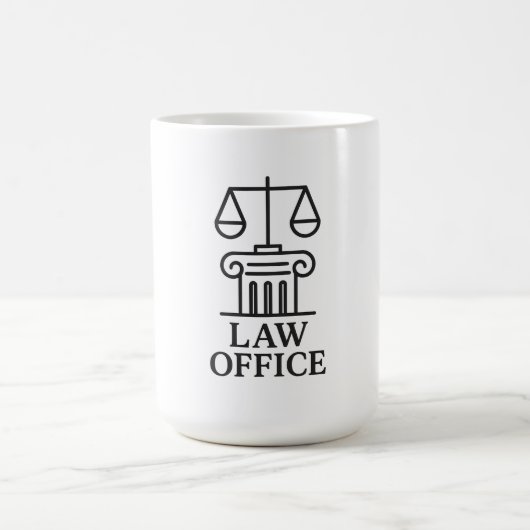 Law エレガント Officeロゴ コーヒーマグカップ (中央)